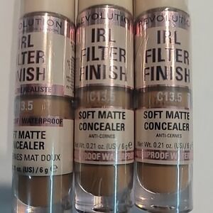 Lot of 3 | Revolution IRL Filter Finish Soft Matte Concealer (0.21oz/6g) C13.5